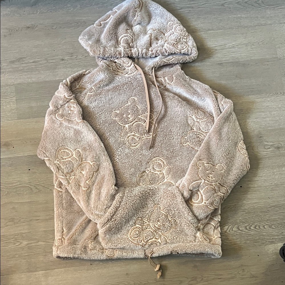 No Boundaries Tan Fleece Hoodie